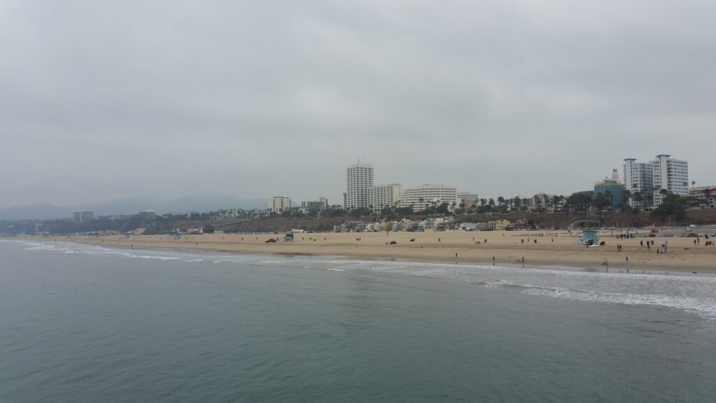 Vista de la playa de Santa Monica